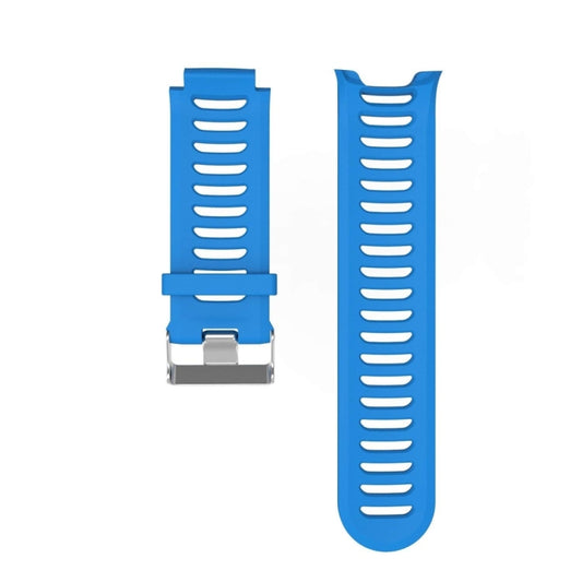 Solid Color Silicone Watch Band for Garmin Forerunner 910XT(Blue) by buy2fix