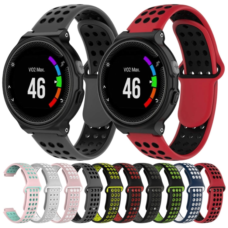 Double Colour Silicone Sport Watch Band for Garmin Forerunner 220 / Approach S5 / S20(Black Yellow) by buy2fix