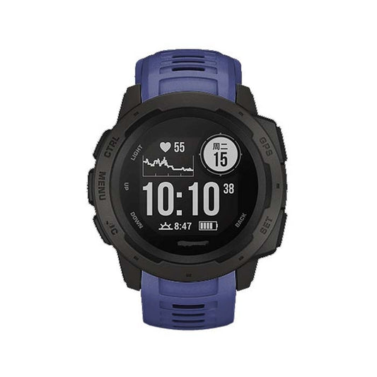 Silicone Watch Band for Garmin Instinct 22mm, Host not Included(Dark Blue) by buy2fix