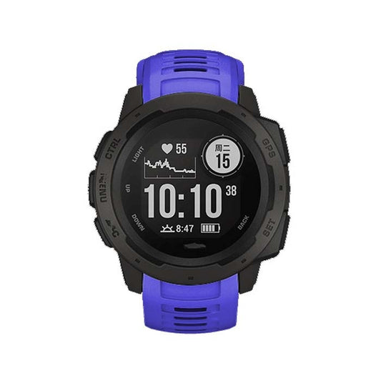 Silicone Watch Band for Garmin Instinct 22mm, Host not Included(Sapphire Blue) by buy2fix