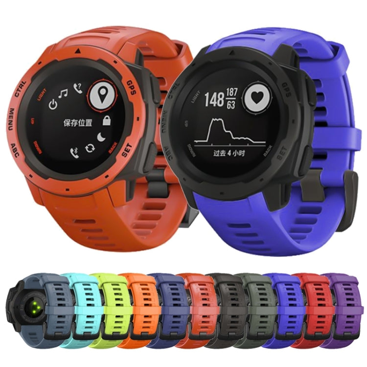 Silicone Watch Band for Garmin Instinct 22mm, Host not Included(Sapphire Blue) by buy2fix
