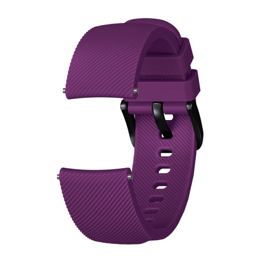 Crazy Horse Texture Silicone Watch Band for Huami Amazfit Bip Lite Version 20mm(Purple) by buy2fix