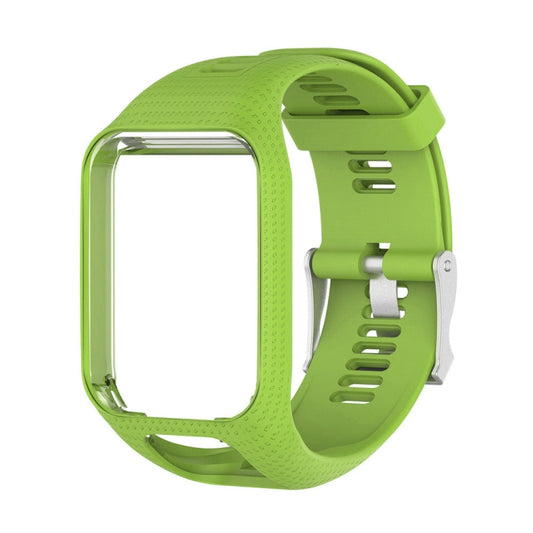 Silicone Sport Watch Band for Tomtom Runner 2/3 Series (Green) by buy2fix