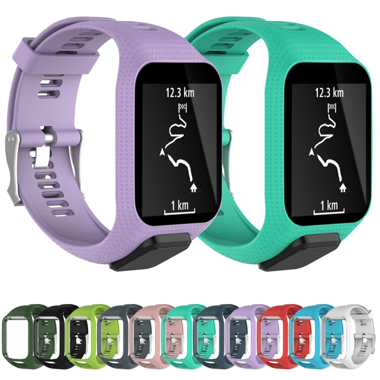 Silicone Sport Watch Band for Tomtom Runner 2/3 Series (Green) by buy2fix