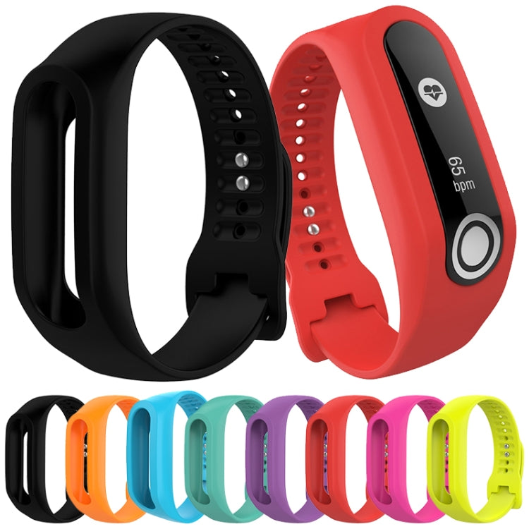 Silicone Sport Watch Band for TomTom Touch(Black) by buy2fix