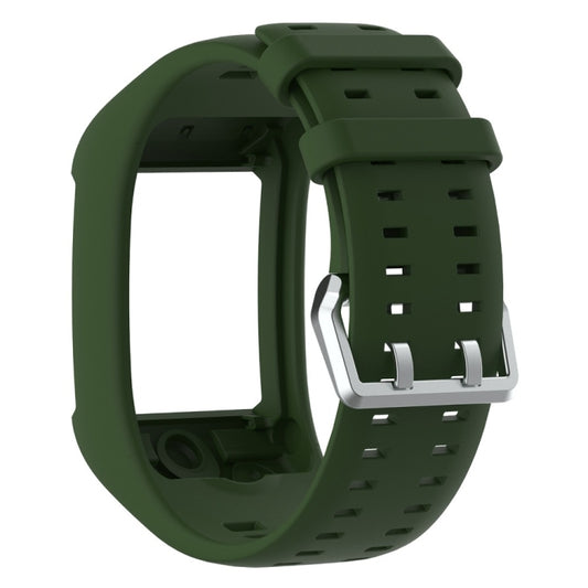 Silicone Sport Watch Band for POLAR M600(Army Green) by buy2fix
