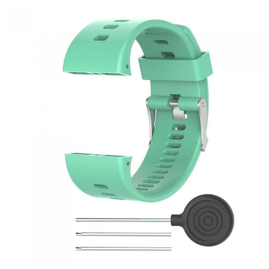 Silicone Sport Watch Band for POLAR V800(Mint Green) by buy2fix