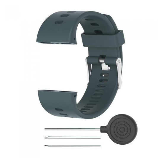 Silicone Sport Watch Band for POLAR V800(Navy Blue) by buy2fix