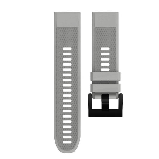 Quick Removable Silicone Watch Band for Fenix 5 22mm(Grey) by buy2fix