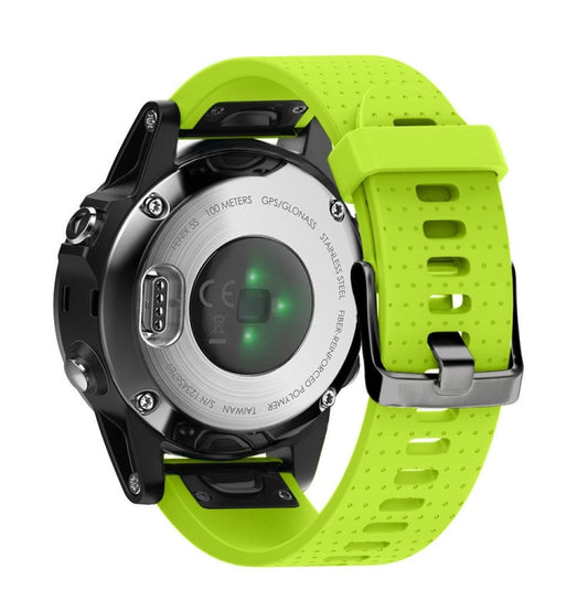 Quick Removable Silicone Watch Band for Fenix 5S 20mm(Green) by buy2fix