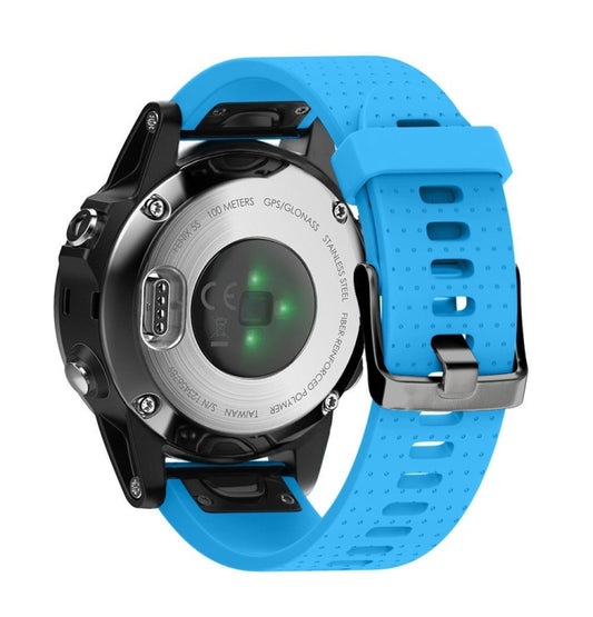 Quick Removable Silicone Watch Band for Fenix 5S 20mm(Sky Blue) by buy2fix