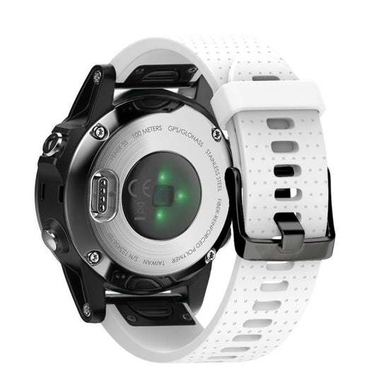 Quick Removable Silicone Watch Band for Fenix 5S 20mm(White) by buy2fix