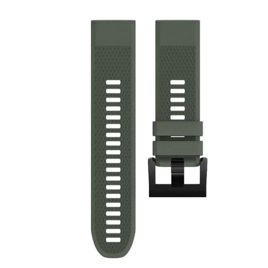 Quick Removable Silicone Watch Band for Fenix 5X 26mm(Army Green) by buy2fix