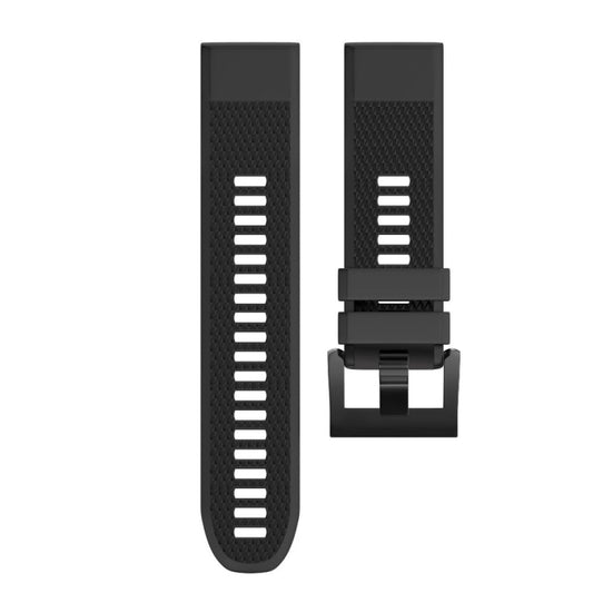 Quick Removable Silicone Watch Band for Fenix 5X 26mm(Black) by buy2fix