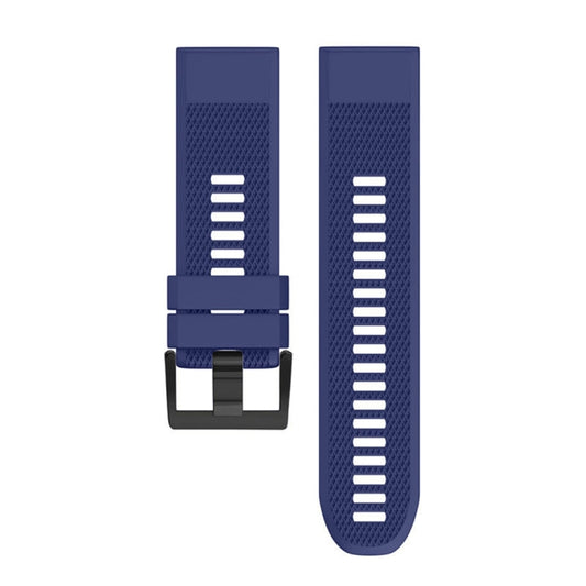 Quick Removable Silicone Watch Band for Fenix 5X 26mm(Dark Blue) by buy2fix