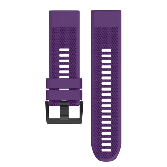 Quick Removable Silicone Watch Band for Fenix 5X 26mm(Purple) by buy2fix