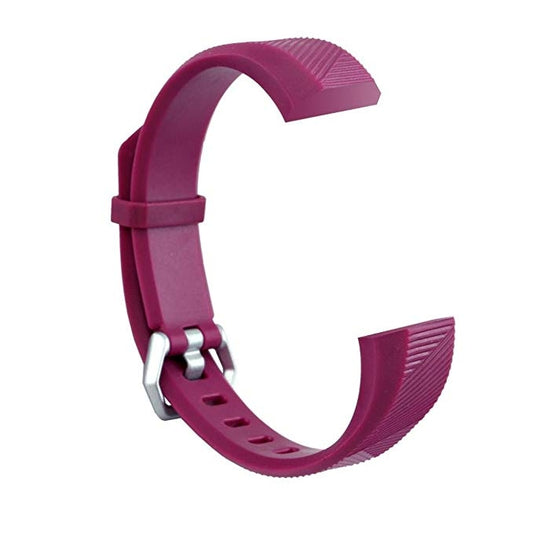 Children Silicone Twilled Watch Band for FITBIT ACE(Purplish Red) by buy2fix