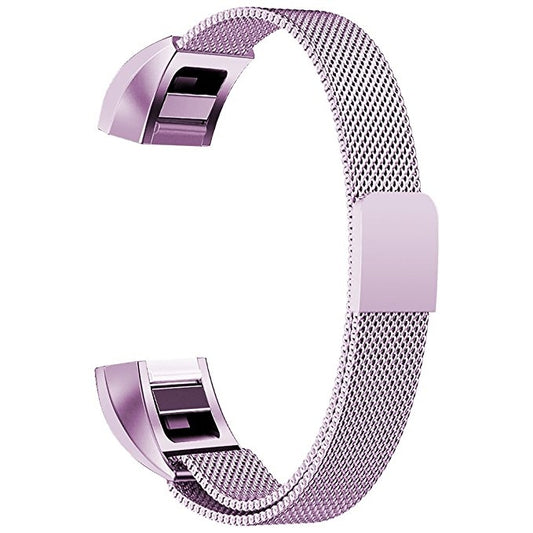 Stainless Steel Magnet Watch Band for FITBIT Alta,Size:Small,130-170mm(Light Purple) by buy2fix