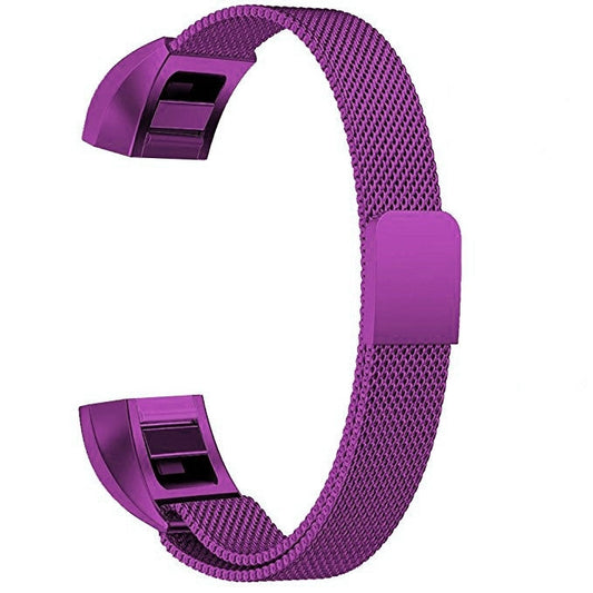 Stainless Steel Magnet Watch Band for FITBIT Alta,Size:Small,130-170mm(Purple) by buy2fix