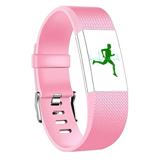 Square Pattern Adjustable Sport Watch Band for FITBIT Charge 2, Size: S, 10.5x8.5cm(Pink) by buy2fix