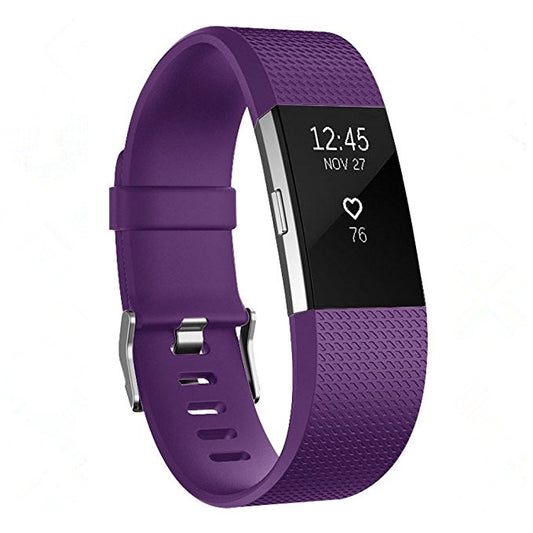 Square Pattern Adjustable Sport Watch Band for FITBIT Charge 2, Size: L, 12.5x8.5cm(Purple) by buy2fix