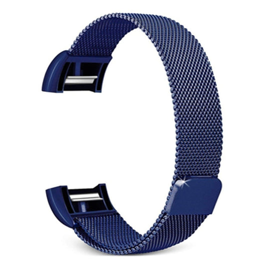 Smart Watch Stainless Steel Watch Band for FITBIT Charge 2, Size: L(Blue) by buy2fix
