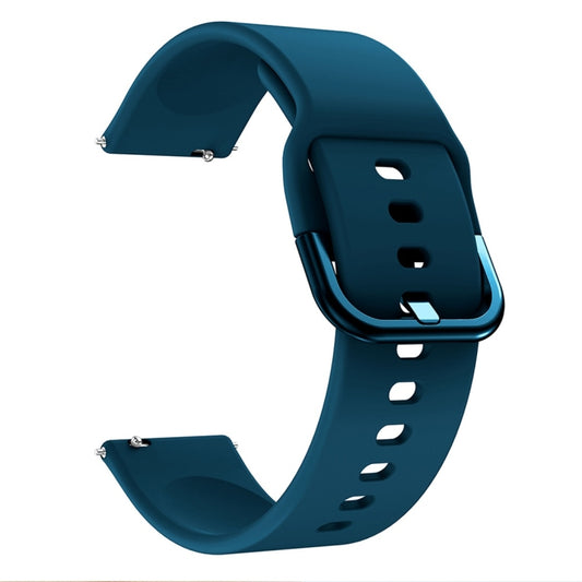 Smart Watch Electroplated Buckle Watch Band for Galaxy Watch Active(Dark Blue) by buy2fix