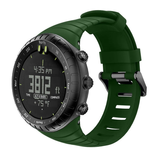 Smart Watch Silicone Watch Band for Suunto Core(Army Green) by buy2fix