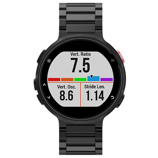 Universal Smart Watch Three Steel Strips Watch Band for Garmin Forerunner 220 / 230 / 235 / 630 / 620 / 735(Black) by buy2fix