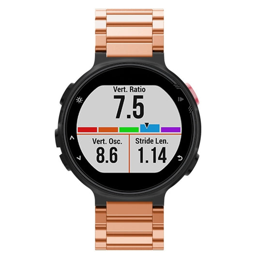 Universal Smart Watch Three Steel Strips Watch Band for Garmin Forerunner 220 / 230 / 235 / 630 / 620 / 735(Rose Gold) by buy2fix