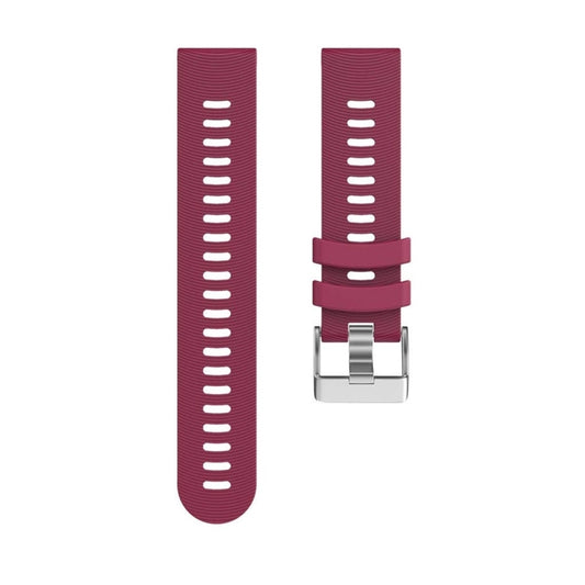 Smart Watch Silicone Watch Band for Garmin Forerunner 245(Purplish Red) by buy2fix