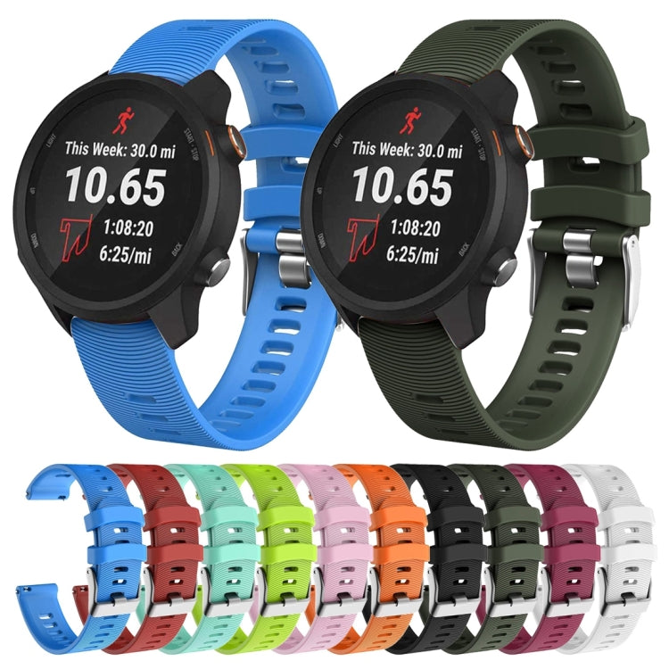 Smart Watch Silicone Watch Band for Garmin Forerunner 245(Mint Green) by buy2fix