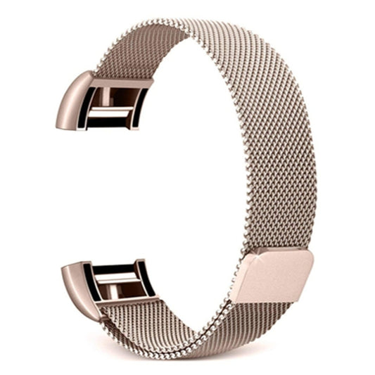 Smart Watch Stainless Steel Watch Band for FITBIT Charge 2, Size: S(Champagne Gold) by buy2fix