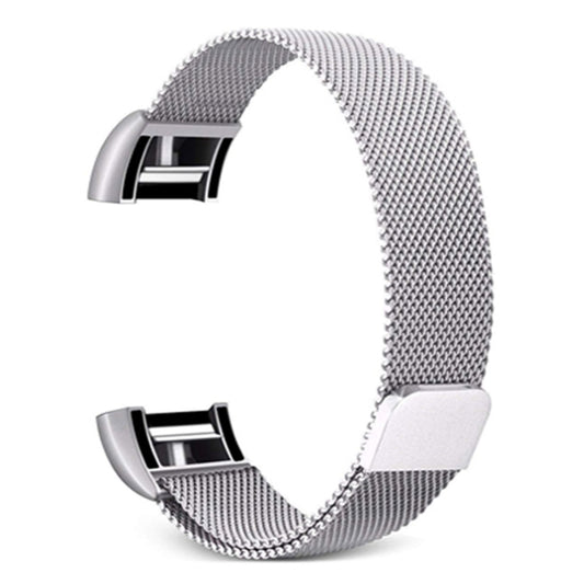 Smart Watch Stainless Steel Watch Band for FITBIT Charge 2, Size: S(Silver) by buy2fix
