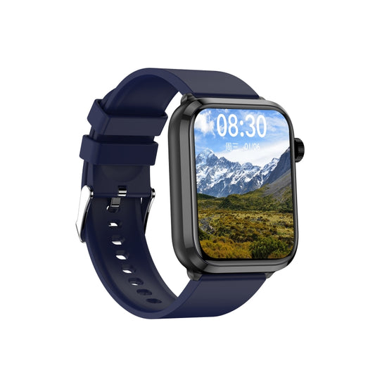 ET210 1.91 inch IPS Screen IP67 Waterproof Silicone Band Smart Watch, Support Body Temperature Monitoring / ECG (Dark Blue) by buy2fix