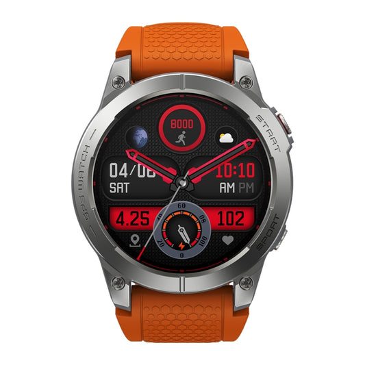 Zeblaze Stratos 3 1.43 inch AMOLED Screen IP68 Waterproof Smart Watch, Support Bluetooth Call / GPS (Orange) by Zeblaze