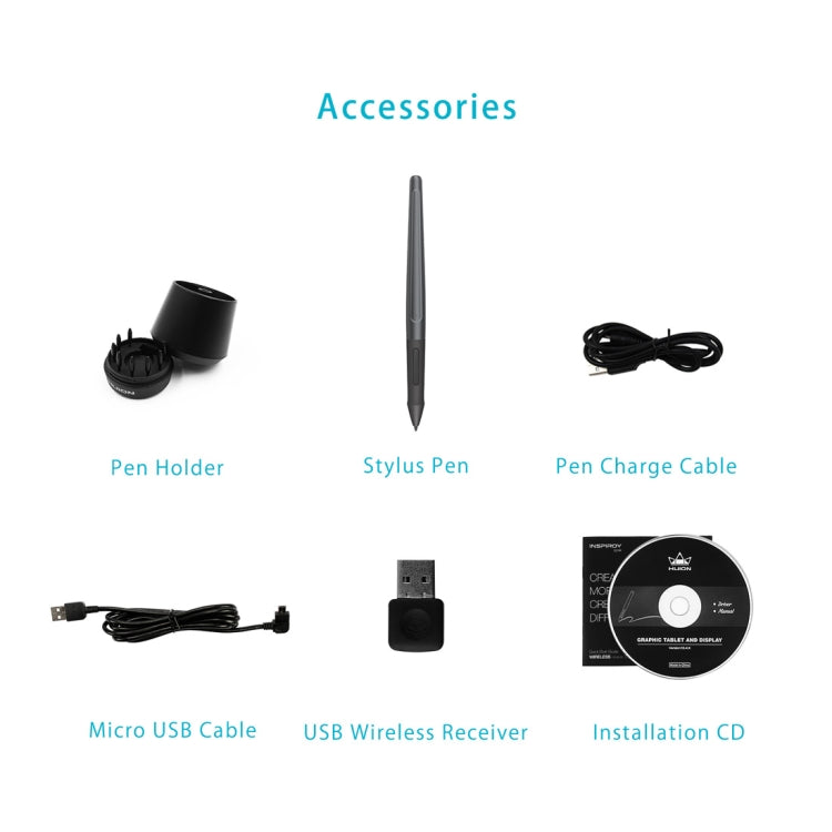 HUION Inspiroy Series Q11K 5080LPI Professional Art USB Graphics Drawing Tablet for Windows / Mac OS, with Digital Pen by HUION