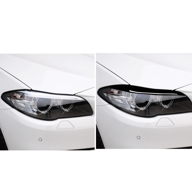 For BMW 5 Series F10 2014-2016 Car Lamp Eyebrow Decorative Sticker,Left and Right Drive Universal by buy2fix