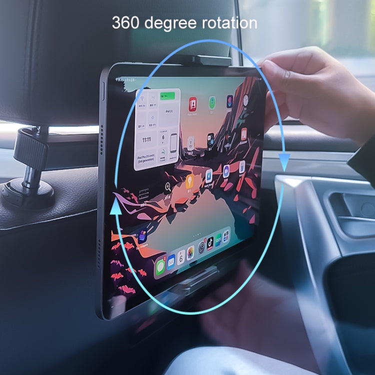 Rear Seat Car Holder Phone Tablet Bracket(Black) by buy2fix