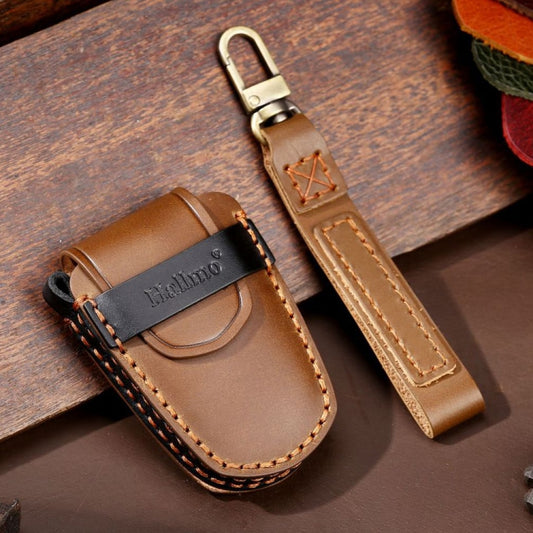 For Cadillac / CT5 / CT6 / XT6 4-button C086 Car Key Leather Protective Case (Brown) by buy2fix