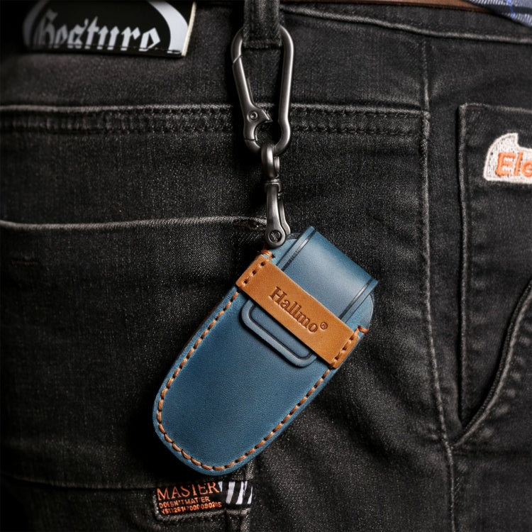 For Cadillac / CT5 / CT6 / XT6 5-button C087 Car Key Leather Protective Case (Blue) by buy2fix