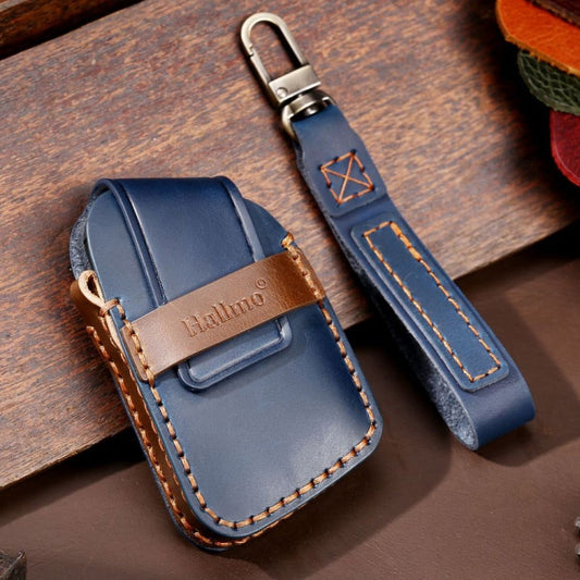 For Cadillac / CT5 / CT6 / XT6 C088 Car Key Leather Protective Case (Blue) by buy2fix