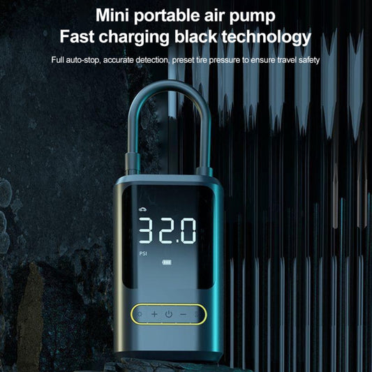 ATJ-8466 Portable Car Tire Air Pump Digital Display Wireless Electric Air Pump, Style: Lithium Battery by buy2fix