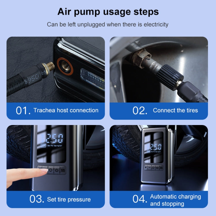 CX-229 Car Portable Air Pump Smart Wireless Tire Air Pump by buy2fix