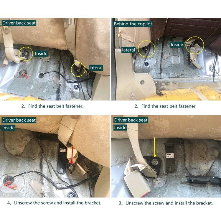 For Honda Civic 2006-2012 ISOFIX + Latch Children Seat Interface, Left Side by buy2fix