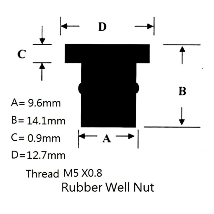 20pcs / 1 Set M5 Universal Motorcycle Windshield Brass Nuts by buy2fix