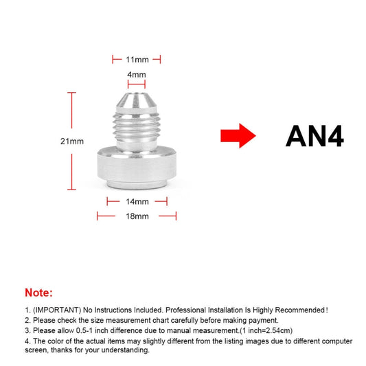 AN4 Car Oil Pipe Joint Breathable Pot Connector by buy2fix