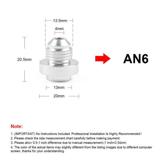 AN6 Car Oil Pipe Joint Breathable Pot Connector by buy2fix
