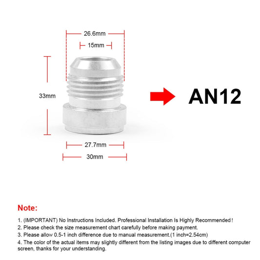 AN12 Car Oil Pipe Joint Breathable Pot Connector by buy2fix