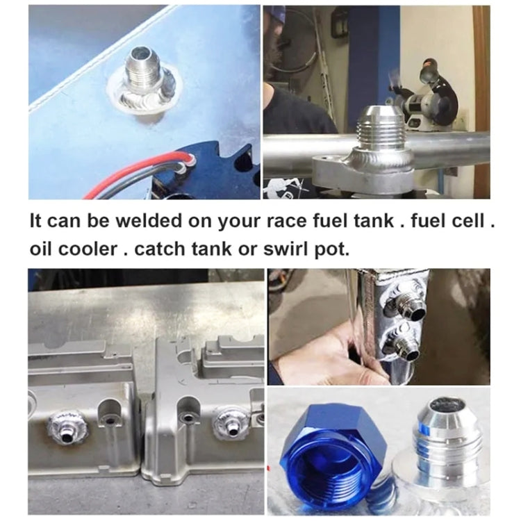 AN16 Car Oil Pipe Joint Breathable Pot Connector by buy2fix